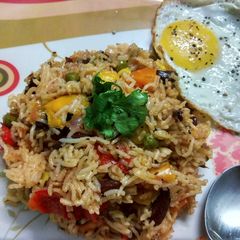 A picture of Mexican Rice.