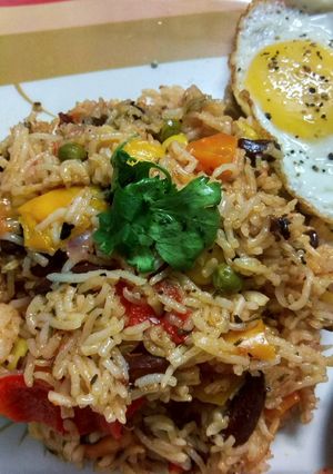 A picture of Mexican Rice.
