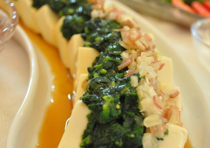 How to Prepare Mario Batali Chilled Tofu with Mulukhiyah