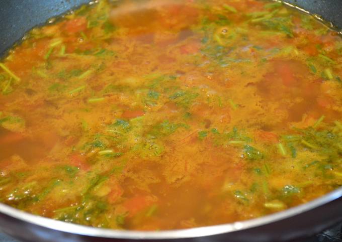 Recipe of Homemade Spicy Tomato Soup (Tomato Rasam)