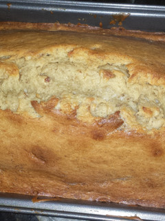 A picture of John's banana bread.