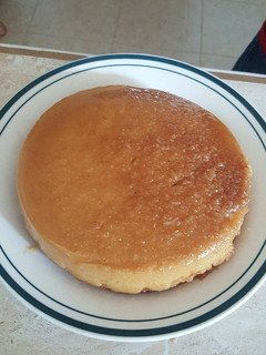 Una foto de Flan de pan
