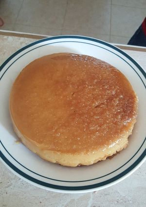 Una foto de Flan de pan