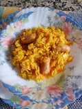 Arroz con salchichas