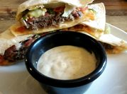 A picture of quesadilla burger