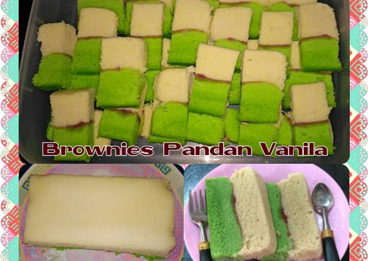 Brownies Pandan Vanila