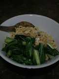 Mie soba tumis sawi