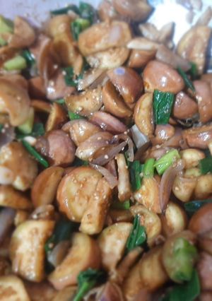 Foto resep Cah terong bulat ungu ebi