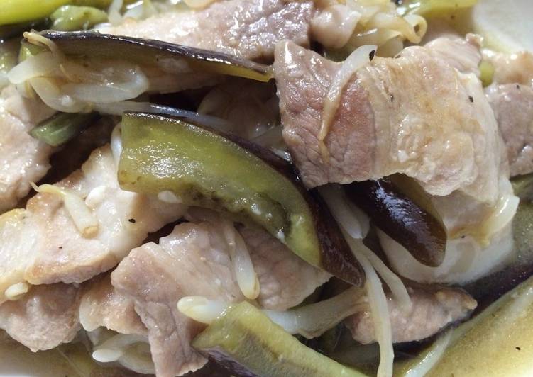 Recipe: Perfect Eggplant &amp; Pork Belly Shio-Koji Stir-Fry
