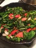 Sauteed Collards with tomatillos