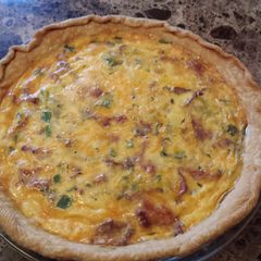 A picture of The Best Bacon And Cheese Quiche.