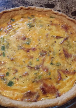 A picture of The Best Bacon And Cheese Quiche.