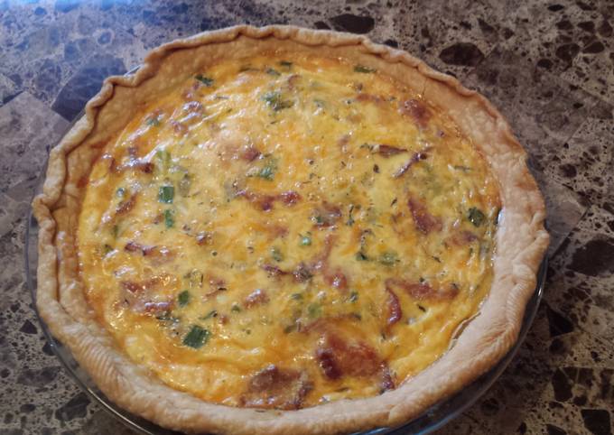 The Best Bacon And Cheese Quiche