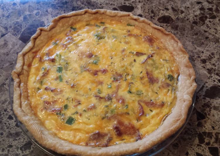 Simple Way to Cook Yummy The Best Bacon And Cheese Quiche