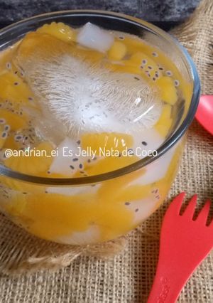 Foto resep Es Jelly Nata de Coco #pekaninspirasi #day11