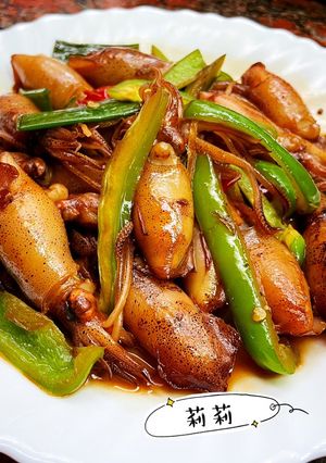 Foto resep Tumis Cumi Paprika 小卷炒甜椒