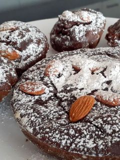 Una foto de Quequitos de chocolate saludables