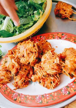 Hình của món Thịt đầu tôm sú chiên giòn.