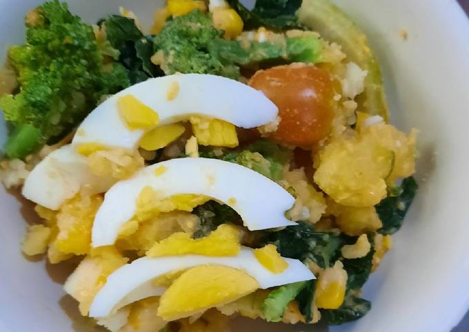 Ternyata ini loh! Bagaimana cara membuat Salad Kentang Telur  menggugah selera
