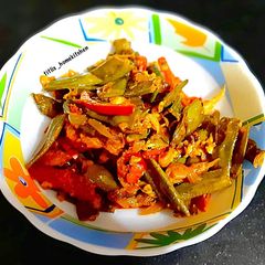 A picture of Masala Sheem Bhaji.