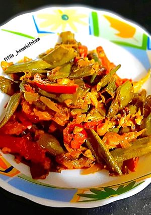 A picture of Masala Sheem Bhaji.