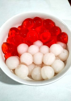 Foto resep Jelly ball merah putih