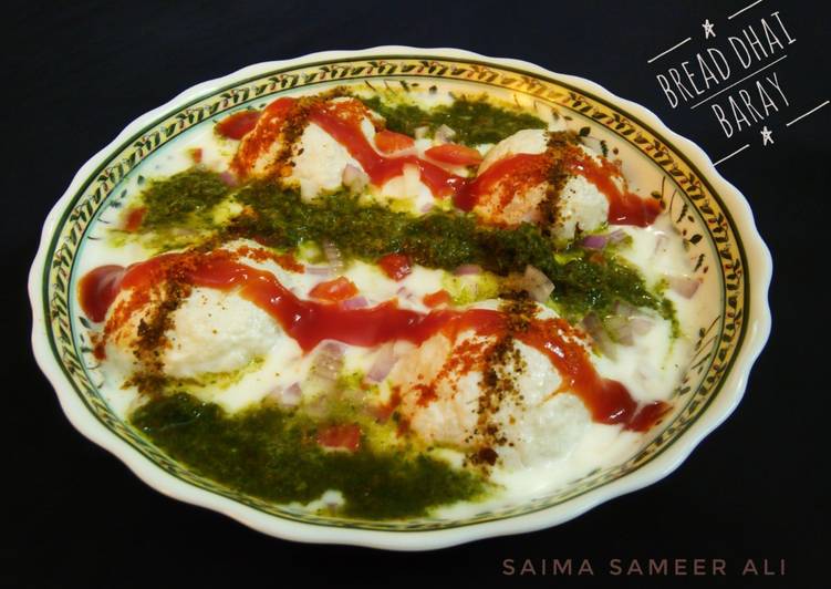 Instant bread dhai baray