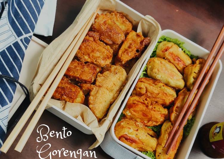 Resep [Eps. 5] Bento Gorengan: Pisang Goreng &amp; Sosis Keju Fritter Anti Gagal