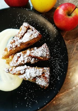 Almás-diós süti recept fotója
