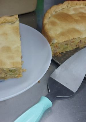 Una foto de Tarta de atún y vegetales