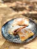 Mini napolitanas con papel de arroz en airfryer