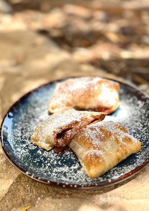 Una foto de Mini napolitanas con papel de arroz en airfryer