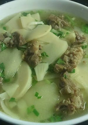 Hình của món Canh măng thịt bò.
