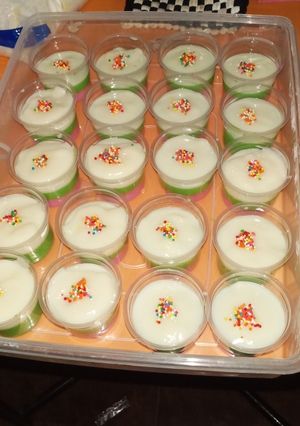 Foto resep Puding lapis fla