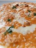 Risotto con crema di zucca, gorgonzola e noci