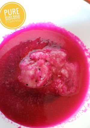 Foto resep Pure buah naga pisang