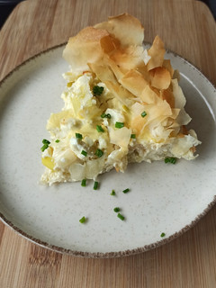 Une photo de Tarte filo poireaux et feta