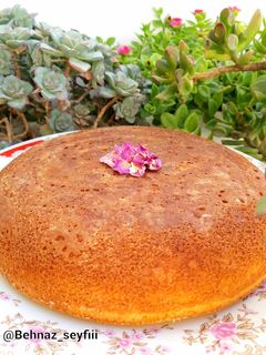 عکسی از دستور کیک گل محمدی🌸 (قابلمه ای)