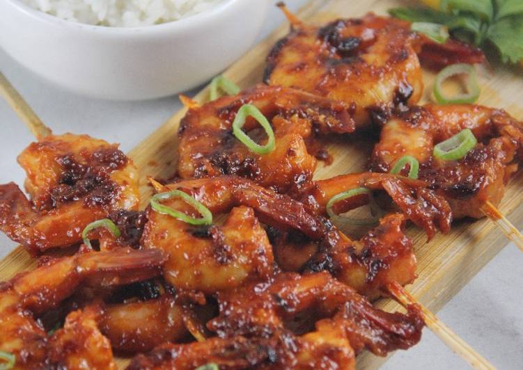 Resep masakan Sate udang korea | Cara Buat Sate udang korea Yang Mudah Dan Praktis