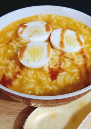 A picture of Cheesy Chattpatta Soup Instant Noodles 🍝🍜🍝.