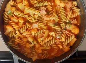 Una foto de Pasta y patata