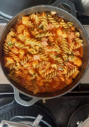 Una foto de Pasta y patata