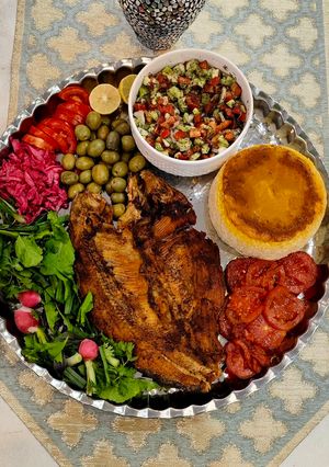 عکسی از دستور ماهی قزل آلا