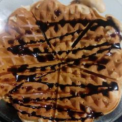 A picture of Lemon flavoured waffles.