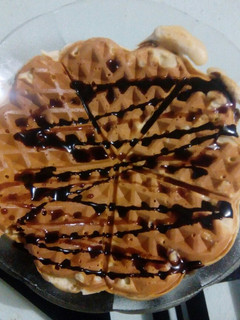 A picture of Lemon flavoured waffles.