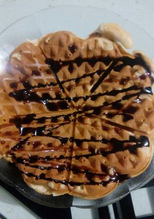 A picture of Lemon flavoured waffles.