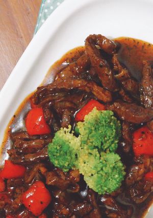 Foto resep Beef Blackpepper-Honey Stir Fry