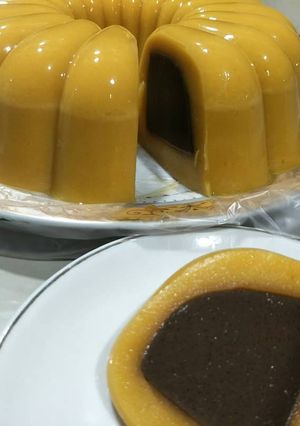 Foto resep Pumpkin choco inner pudding(Pudding LabKunklat)