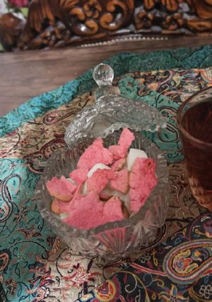 عکسی از دستور آبنبات مرنگی برای چایی🍭😋🍭😋