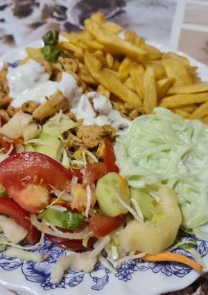 Gyros tál recept fotója